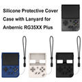 Silicone Protective Cover Shockproof Protective Sleeve Skin Soft Case Cover with Lanyard for Anbernic RG35XX/RG35XX Plus