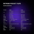 Retroid Pocket Flip 2 Retro Handheld Game Console Video Game Console 5.5Inch AMOLED Touch Screen SD865 8G+128G Android13 PSP PS2