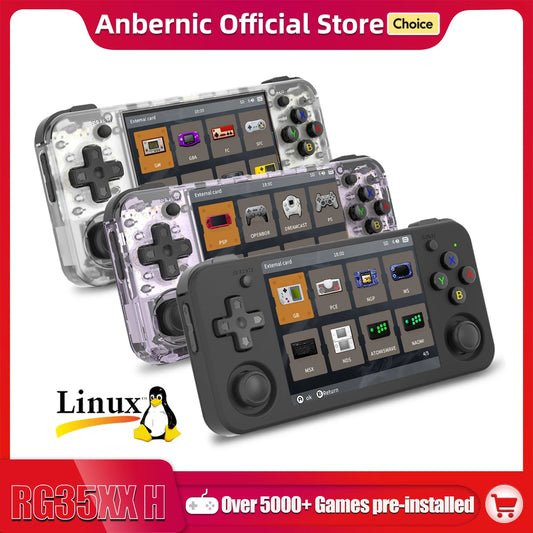 iGameConsole RG35XX Best Retro Handheld Gaming Console 2026 | 5000 Preloaded GBA SNES PS1 Games Plug and Play | Back to School Gift for Kids Adults Dad | 3.5 Inch IPS Linux 64GB Emulator Console | Nostalgic Classic Gaming Childhood Memories