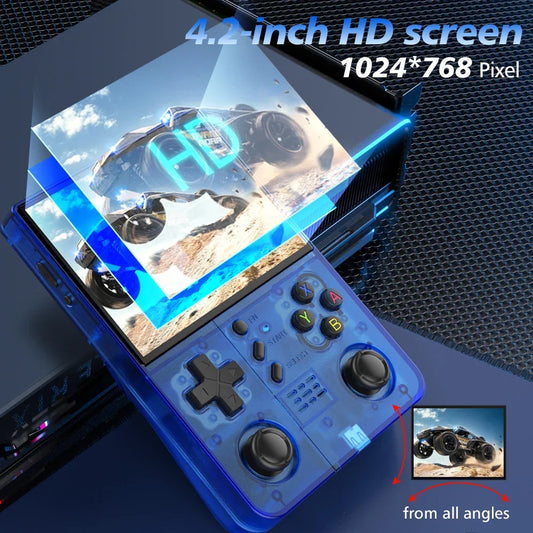 128GB R40XX ProMAX 4.2 inch 1024*768 Screen 4500mAh Handheld Retro Game Console Portable Pocket Video Gaming Wifi Game Boys Gift