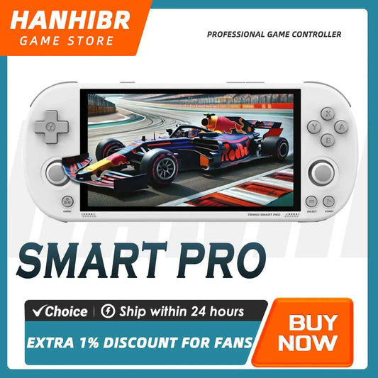 iGameConsole TRIMUI SMART Best Premium Retro Handheld Console 2026 | 10000 Preloaded GBA SNES PS1 Games Plug and Play | Back to School Gift for Kids Adults Dad | 4.96 Inch IPS Linux 64GB Emulator Console | Nostalgic Classic Gaming Childhood Memories