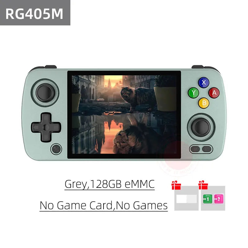 ANBERNIC RG405M Metal Handheld Game Console Android 12 System Unisoc Tiger T618 4 Inch IPS Screen Game Player Support OTA Update