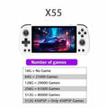 80000Games 512G POWKIDDY X55 5.5INCH IPS Screen RK3566 Handheld Game Console Linux Open-Source Retro Console HD Gifts