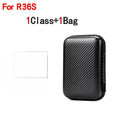 For R36S/R35XX Game Console Storage Bag EVA Hard Portable Protective Case Accessories R36S Silicone Cover, Screen Protector Film