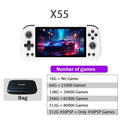 80000Games 512G POWKIDDY X55 5.5INCH IPS Screen RK3566 Handheld Game Console Linux Open-Source Retro Console HD Gifts