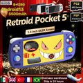 Retroid Pocket 5 RP5 Retro Handheld Game Console Video Game Consoles SD865 8G+128G Android13 5.5 Inch OLED Screen PSP PS2 Games