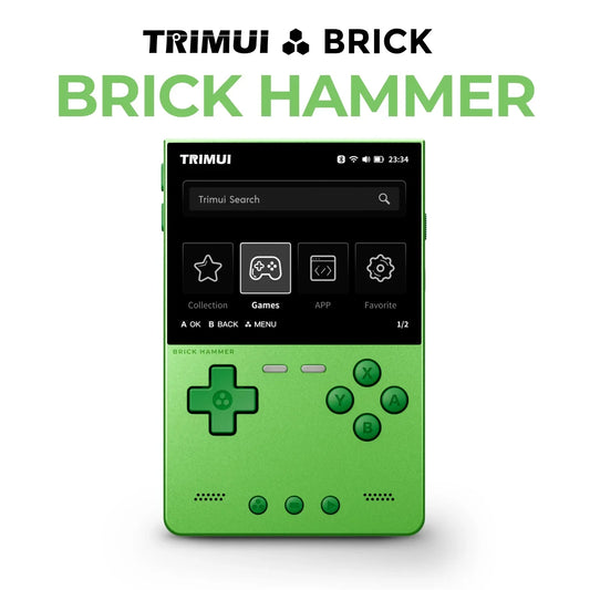 iGameConsole Trimui Brick Best Retro Handheld Gaming Console 2026 | 10000 Preloaded GBA SNES PS1 Games Plug and Play | Back to School Gift for Kids Adults Dad | 3.2 Inch IPS Linux 64GB Emulator Console | Nostalgic Classic Gaming Childhood Memories
