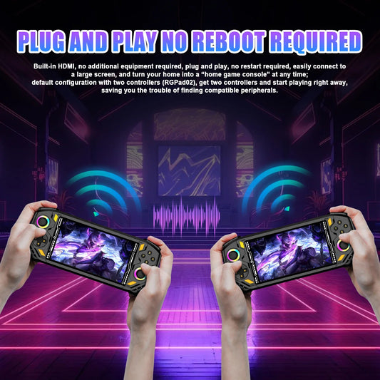 iGameConsole AISLPC RG52 Best WiFi Retro Handheld Console 2026 | 22000 Preloaded GBA SNES PS1 Games Plug and Play | Back to School Gift for Kids Adults Dad | 5.5 Inch IPS Linux 64GB Emulator Console | Nostalgic Classic Gaming Childhood Memories