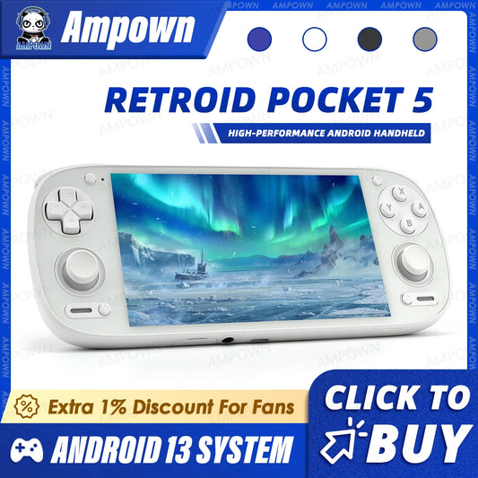 iGameConsole Retroid Best Premium Retro Handheld Console 2026 | 10000 Preloaded GBA SNES PS1 N64 PSP DS Games Android | Back to School Gift for Retro Gamers Collectors Enthusiasts | Android 64GB Premium Android Emulator