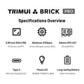 TrimUI Brick Pro Linux Open Source Handheld Console 3.95" Retro Game Player Portable Video Gift for Gamers