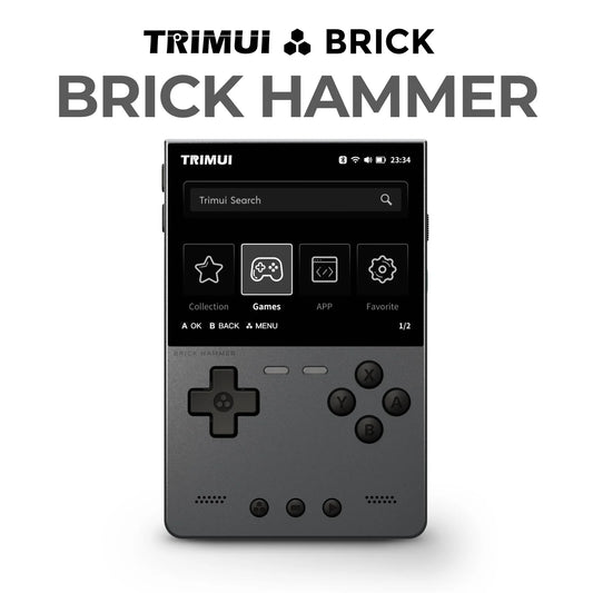 iGameConsole Trimui Brick Best Retro Handheld Gaming Console 2026 | 10000 Preloaded GBA SNES PS1 Games Plug and Play | Back to School Gift for Kids Adults Dad | 3.2 Inch IPS Linux 64GB Emulator Console | Nostalgic Classic Gaming Childhood Memories