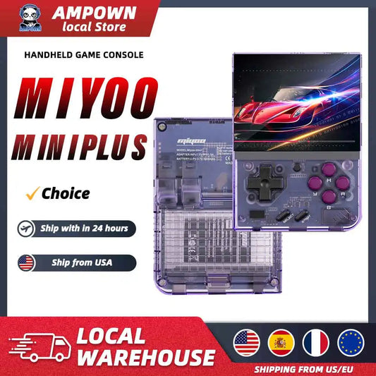 iGameConsole MIYOO Best Retro Handheld Gaming Console 2026 | 10000 Preloaded GBA SNES PS1 Games Plug and Play | Back to School Gift for Kids Adults Dad | 3.5 Inch IPS OnionOS 64GB Emulator Console | Nostalgic Classic Gaming Childhood Memories