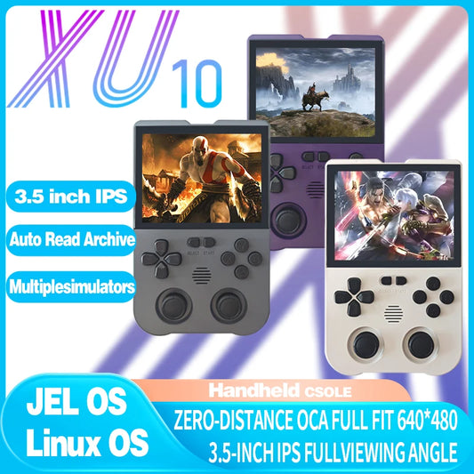 iGameConsole XU10 2.0 Best Retro Handheld Gaming Console 2026 | 10000 Preloaded GBA SNES PS1 Games Plug and Play | Back to School Gift for Kids Adults Dad | 3.5 Inch IPS Linux 64GB Emulator Console | Nostalgic Classic Gaming Childhood Memories