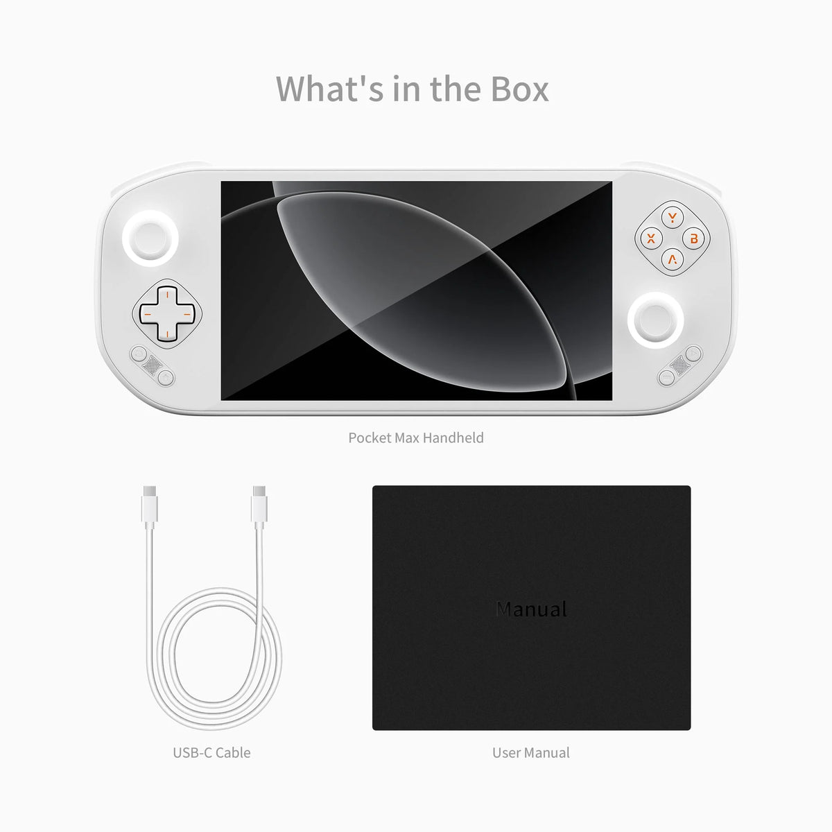 MANGMI POCKET MAX Handheld Game Console 7'' OLED 144Hz Screen Qualcomm SD865 Android 13 System 8000mAh Battery 27W Fast Charging