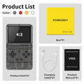 POWKIDDY Retro Flip V90S Portable Handheld Game Console 3.5-inch 640*480 IPS Screen A133Plus Vibration Function Children's Gifts