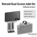 For RP6 RP5 ODIN3  Retroid Dual Screen Add-on Expand 5.5 Inch Oled Screen Back Clip Design With TypeC Plug