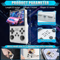 R40S Pro Retro Gaming Console 3.5-Inch IPS Screen,30000+ HD Games Handheld Game Console,3800mAh Rechargeable with 128GB TF Card