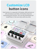 Ajazz AKP05 Mechanical Macro Keyboard Multi-Function Desktop Assistant for Office and Gaming, Easy-to-Use Multimedia Controls