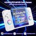 Upgraded XF40H Handheld Game Console, WiFi Online for Multiplayer Preloaded Emulators 4.0 Inch 4KHD IPS Screen Open Source Linux