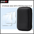 Glass+Bag for R36S/R35S Screen Protector Tempered Glass Film & Portable Storage Case R36S Console Protector Accessories Set