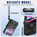 R36S Silicone Protective Case with Lanyard Anti-fall Anti-scratch Anti-slip Soft Shell Full Fit Cover Skin Accessories - Black