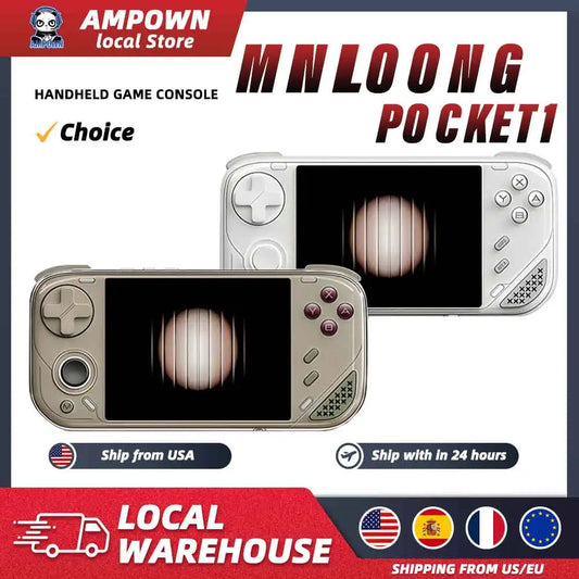 iGameConsole MINILOONG POCKET Best Retro Handheld Gaming Console 2026 | 10000 Preloaded GBA SNES PS1 Games Plug and Play | Back to School Gift for Kids Adults Dad | 4 Inch IPS Linux 64GB Emulator Console | Nostalgic Classic Gaming Childhood Memories