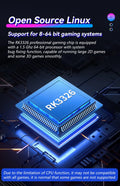 Upgraded XF40H Handheld Game Console, WiFi Online for Multiplayer Preloaded Emulators 4.0 Inch 4KHD IPS Screen Open Source Linux