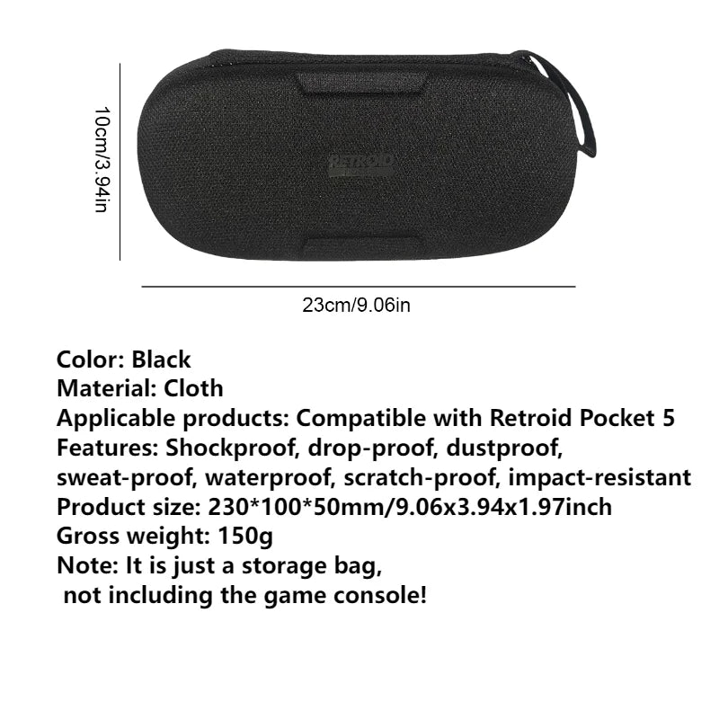 TPU Protective Case for Retroid Pocket Mini Anti-Scratch Protective Bag Handheld Game Console Protective Film Screen Protector