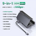 UGREEN Steam Deck Dock 6/9Ports USB C Gaming HUB Foldable Stand 4K HDMI/DisplayPort RJ45 100W 5/10Gbps USB A&C for Rog Legion Gp