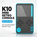K10 Ultra-thin Video Game Console 2.4inch Retro Gaming Console Mini Pocket Handheld 500 Classic Games Player Toy For Kids