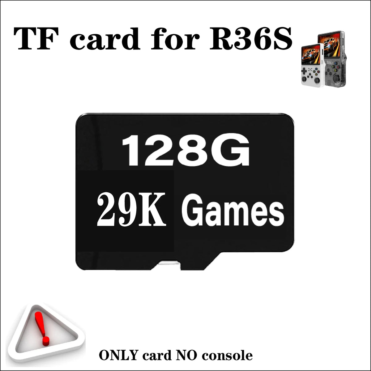 For R36S Retro Handheld Video Game Console TF Card Linux System Portable Pocket Video Memory Card Player 256G58000 Games TFCard