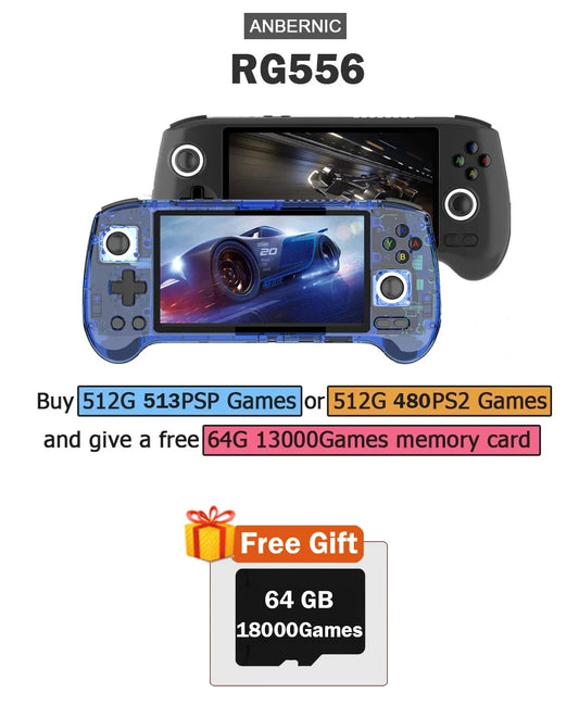iGameConsole Anbernic Best 5G WiFi Retro Handheld Console 2026 | 80000 Preloaded GBA SNES PS1 Games Plug and Play | Back to School Gift for Kids Adults Dad | 5.48 Inch IPS Android 64GB Emulator Console | Nostalgic Classic Gaming Childhood Memories