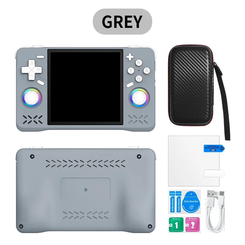 Upgraded XF40H Handheld Game Console, WiFi Online for Multiplayer Preloaded Emulators 4.0 Inch 4KHD IPS Screen Open Source Linux