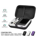 For R36S/R35XX Game Console Storage Bag EVA Hard Portable Protective Case Accessories R36S Silicone Cover, Screen Protector Film