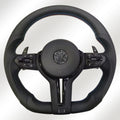 For BMW F30 F20 F48 M3 F80 F25 E90 E87 X5 E70 F01 F10 Steering Wheel Black Perforated Leather Sport Upgrade Modify Accessories