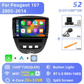 Jundof Android 16 Car Radio For Peugeot 107 Toyota Aygo Citroen C1 2005-2014 Stereo Carplay GPS Navi Multimedia Player No 2 Din