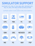 POWKIDDY X55 handheld game console 90000 Games PSP 5.5 INCH IPS Screen Console Linux System 4000 MAh TV HDMI LPDDR4X 2GB