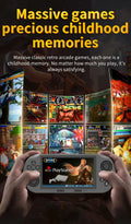 SF3000 Handheld Game Console with a 4.5-Inch Large Screen, Supporting E-Books, MP4, Music Function, Built-in 20,000+ Games