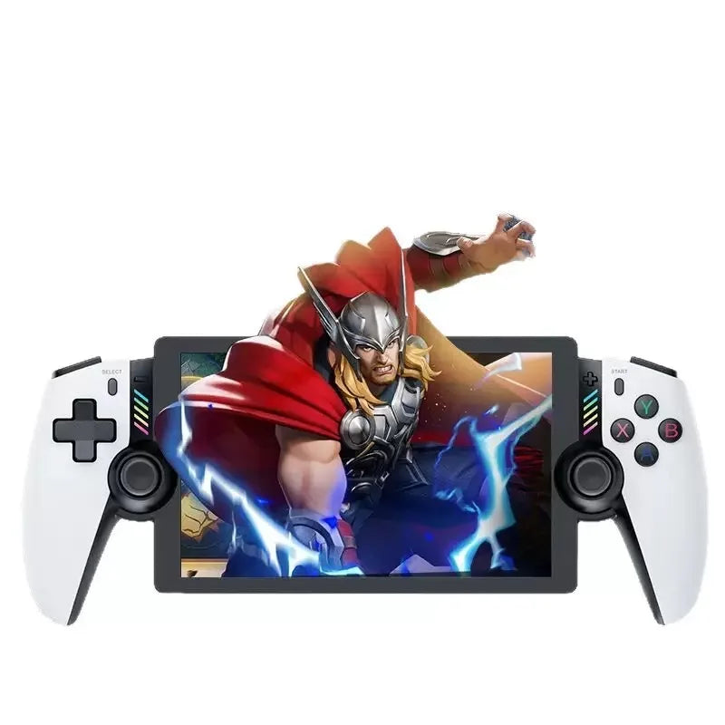 FLLBW M28 256GB handheld game console 7.1 '' IPS Screen supports large-scale PS2 games 3D dual joystick God of War 20000 games