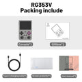Anbernic RG353V RG353VS Retro Handheld Game Console 3.5” IPS Screen RK3566 Video Portable Player 4000+Games Support Wired Handle
