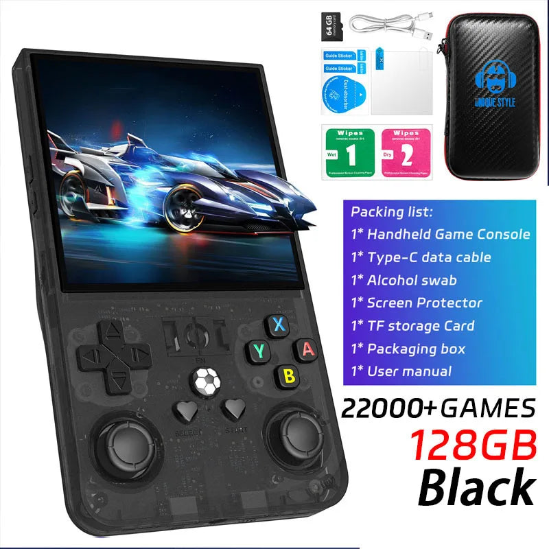 Open Source RG46 Retro Handheld Video Game Console RK3326 Chip 64/128G Linux System Portable Pocket Game Player
