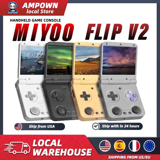 iGameConsole MIYOO Best Premium Retro Handheld Console 2026 | 10000 Preloaded GBA SNES PS1 Games Plug and Play | Back to School Gift for Kids Adults Dad | 2.8 Inch IPS Linux 64GB Emulator Console | Nostalgic Classic Gaming Childhood Memories