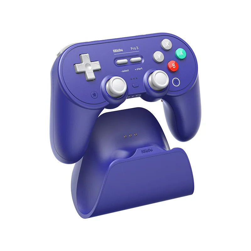 8BitDo Pro 3 Wireless Gaming Controller for Switch 1/2 Windows, Apple, with TMR Joysticks, Switchable Triggers, Swappable Button