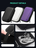 For R36S/R35XX Game Console Storage Bag EVA Hard Portable Protective Case Accessories R36S Silicone Cover, Screen Protector Film
