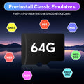 Game Card for R36S with 18000+ Retro Game 64G Gaming Card for PSP/PS1/GB/GBA/GBC/MD/SFC/CPS1/CPS2 EmuELEC4.7 Plug&Play Game Card