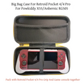 Big Storage Bag For Retroid Pocket 4/ 4 Pro Game Console Pack Grip Carry Case Powkiddy X55 RG505 Retroid Pocket 4 Pro Case