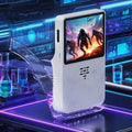 Transparent Case+Glass for R36S Game Console Protector Kit Clear Soft Silicone Anti-Scratch Case Tempered Glass Screen Protector