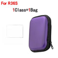 For R36S/R35XX Game Console Storage Bag EVA Hard Portable Protective Case Accessories R36S Silicone Cover, Screen Protector Film