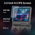 POWKIDDY V90S Retro Handheld Game Console 3.5 lnch 4:3Dual Type-C Long IPS Screen A133 Plus Flip Battery Life Cheap Kid Gift New
