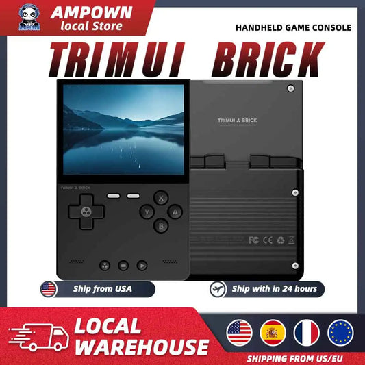 iGameConsole Trimui Brick Best Retro Handheld Gaming Console 2026 | 10000 Preloaded GBA SNES PS1 Games Plug and Play | Back to School Gift for Kids Adults Dad | 3.2 Inch IPS Linux 64GB Emulator Console | Nostalgic Classic Gaming Childhood Memories